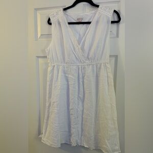 Merona - Large - White Knee Length Summer Dress